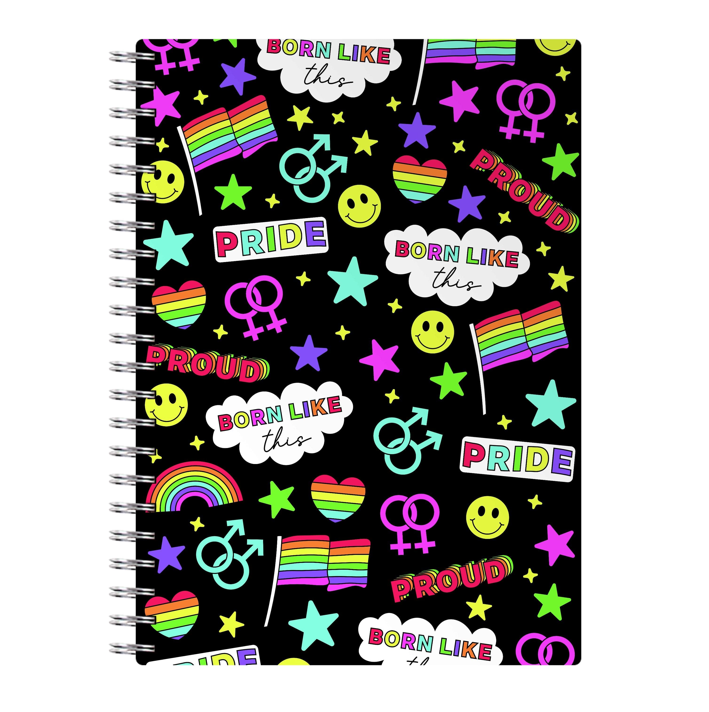 Dark Pride Stickers Notebook