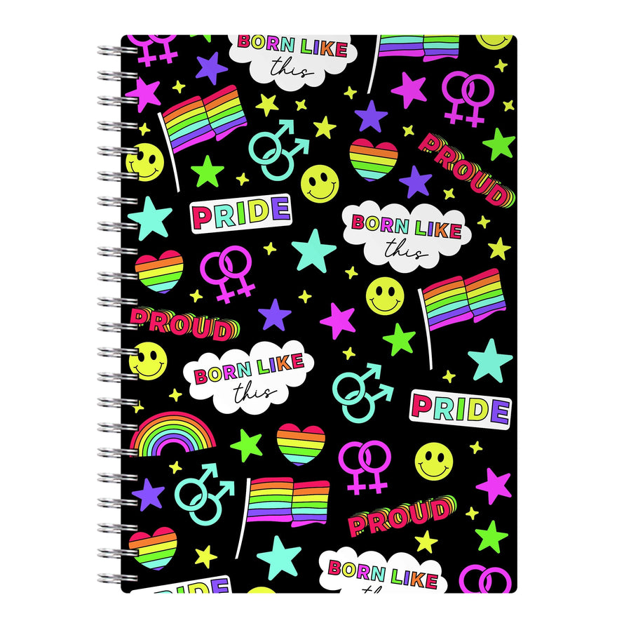 Dark Pride Stickers Notebook