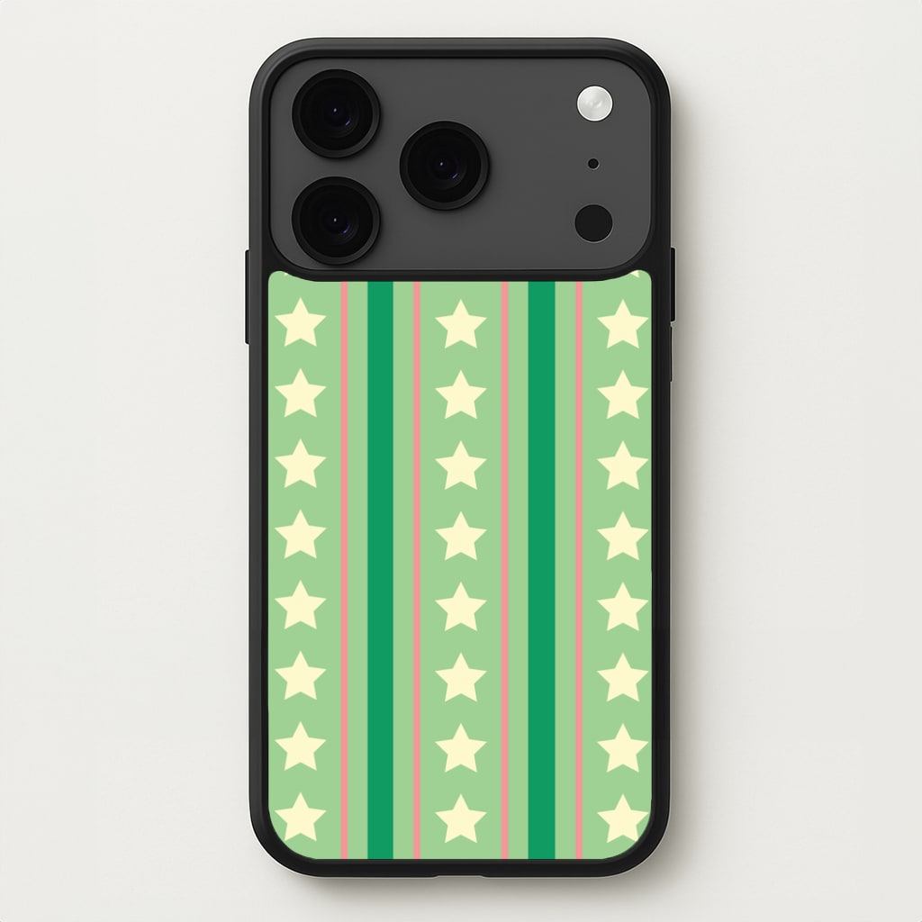 Stars And Stripes Christmas Pattern iPhone 17 Pro Max Case