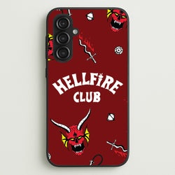 Hellfire Club Icons Collage Red Galaxy S23FE Case