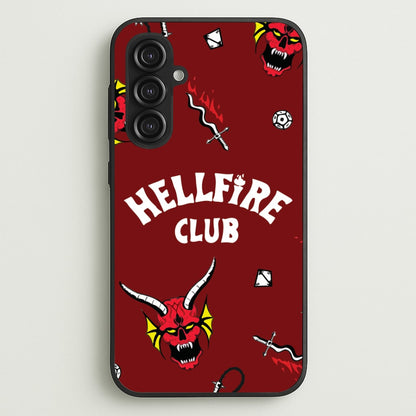 Hellfire Club Icons Collage Red Galaxy S23FE Case