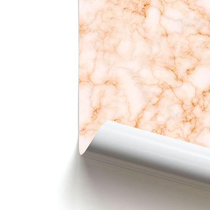 Rose Gold Marble Poster