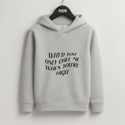 Call Me When You're High  Kids Hoodie 2