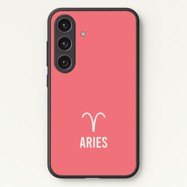 Aries Pastel Zodiac Galaxy S25 Plus Case