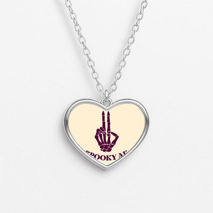 Spooky AF Heart Necklace
