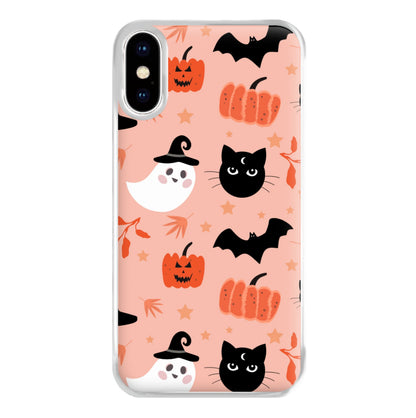 Pretty Pink Halloween Pattern Phone Case