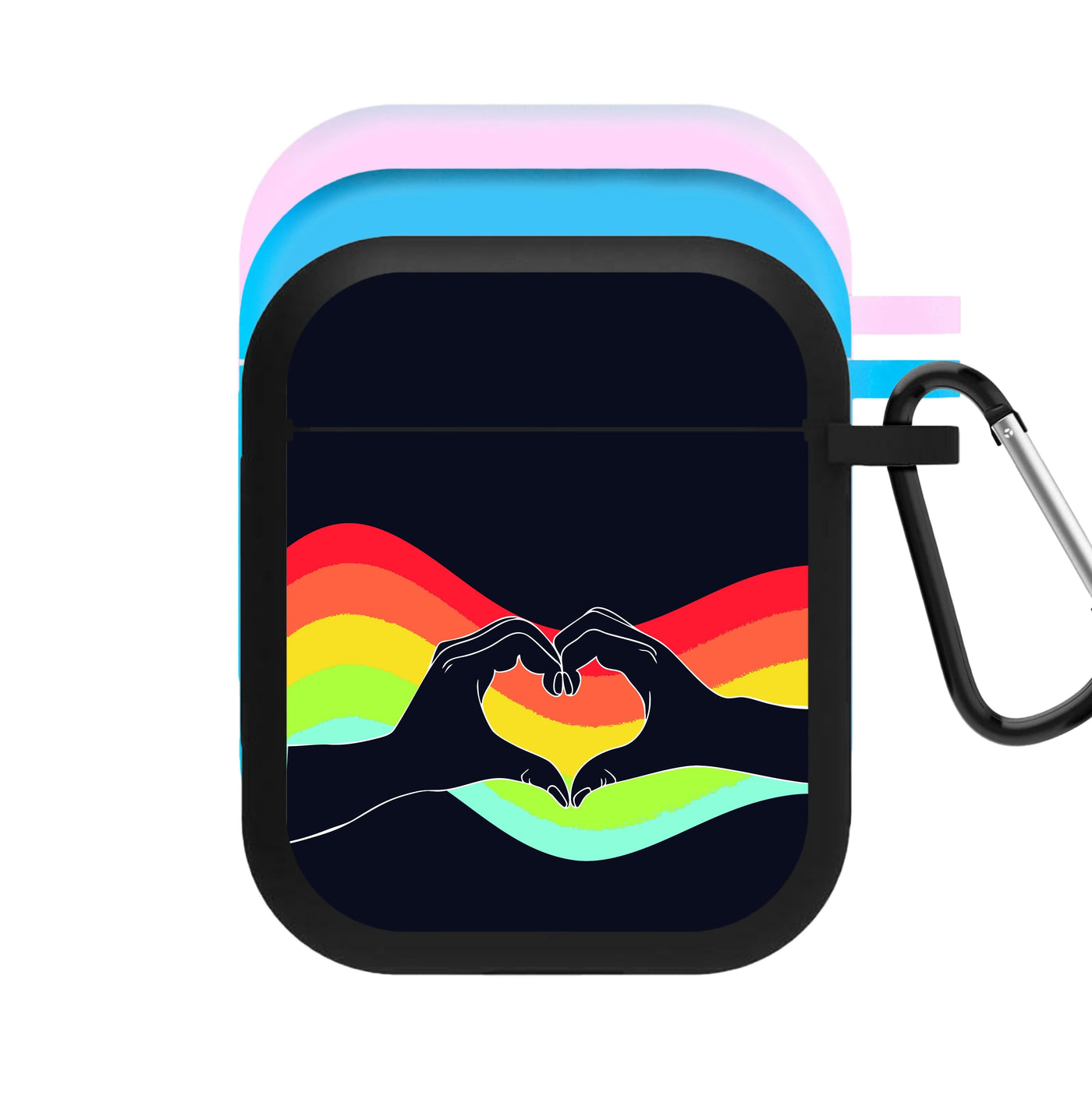 Rainbow Heart AirPods Case