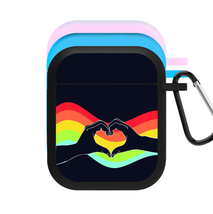 Rainbow Heart AirPods Case