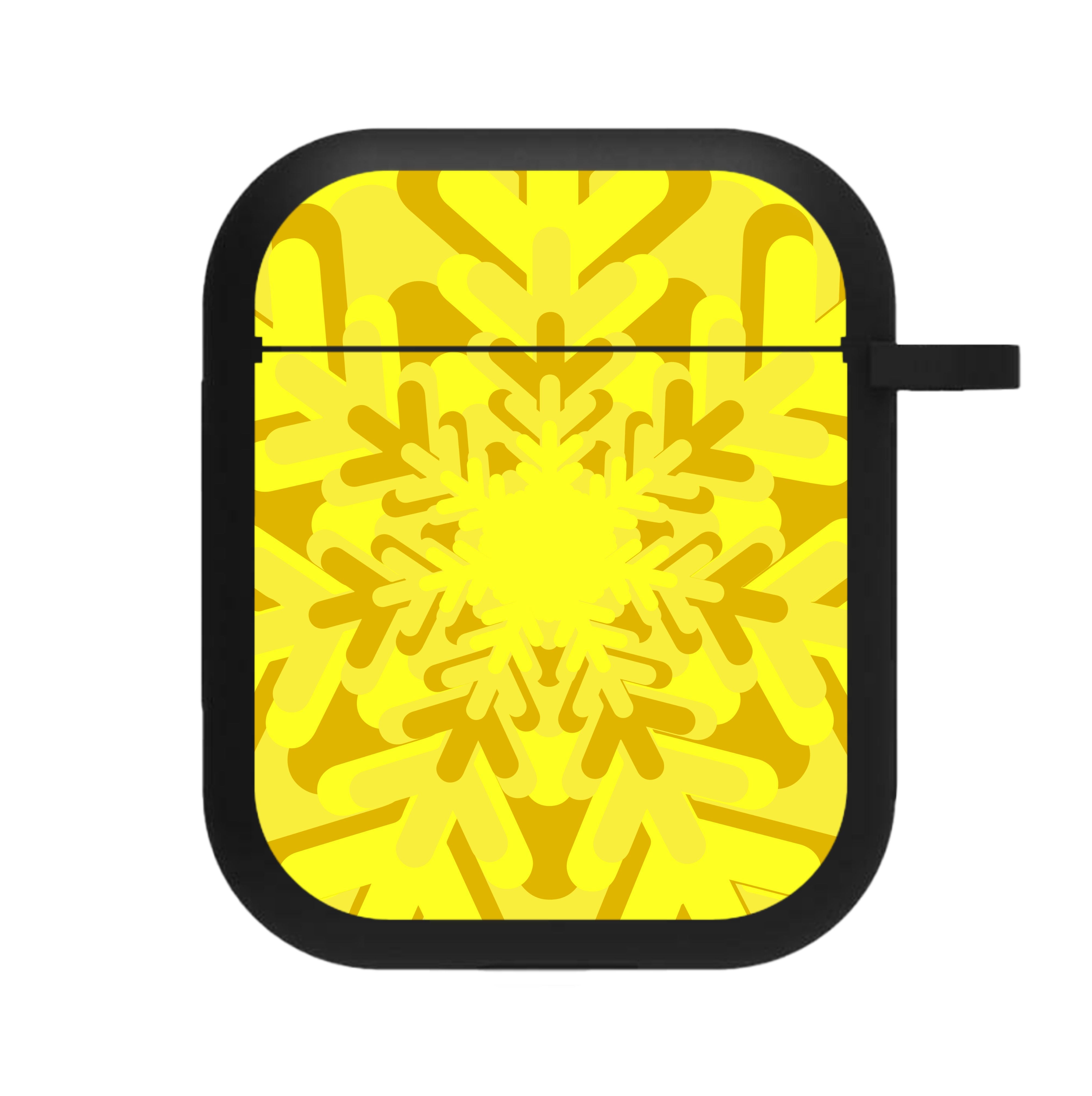 Yellow - Colourful Snowflakes AirPods Case