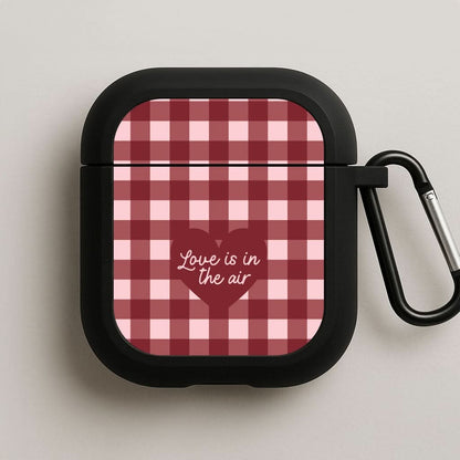 Love Is In The Air Black AirPods Case