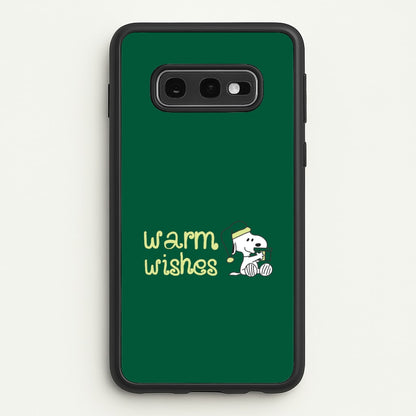 Cartoon Beagle Warm Wishes Galaxy S10e Case