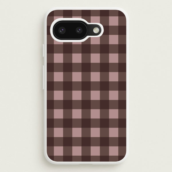 Chocolate Gingham Google Pixel 9a Case