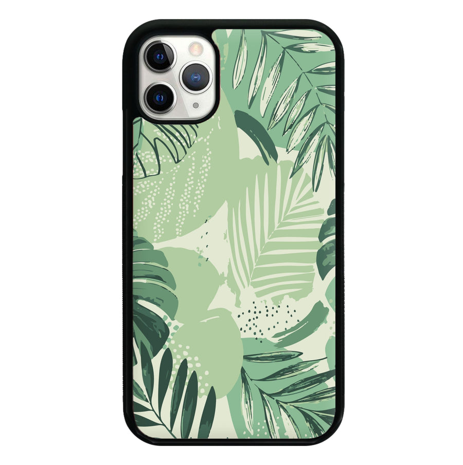 Green Leaf Pattern - Foliage Phone Case