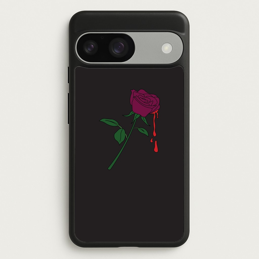 Dark Pink Rose Google Pixel 9 / 9 Pro Case