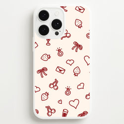 Valentines Doodles iPhone 13 Pro Case