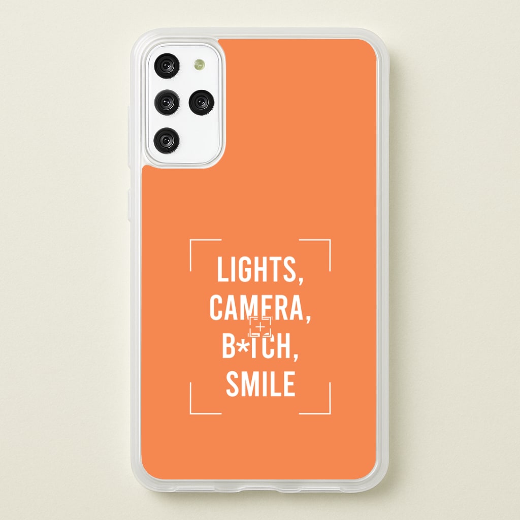 Lights, Camera, B*tch, Smile Galaxy S20 Plus Case