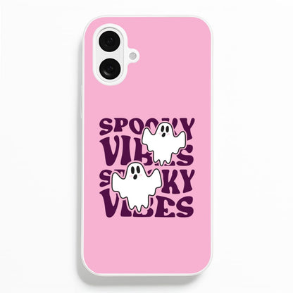Spooky Vibes Pink iPhone 16 Plus Case