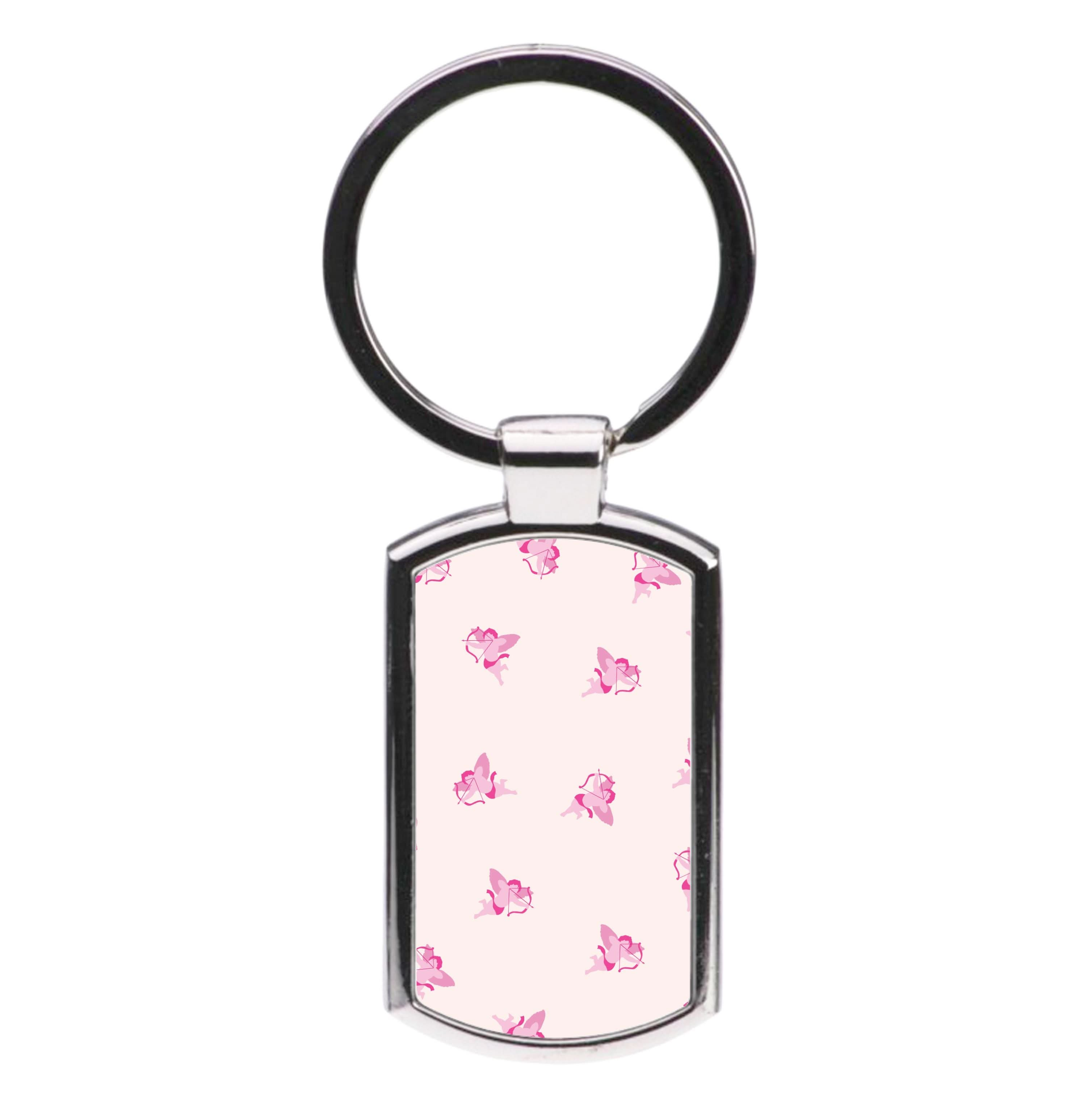 Valentine's Cupid Pattern Luxury Keyring