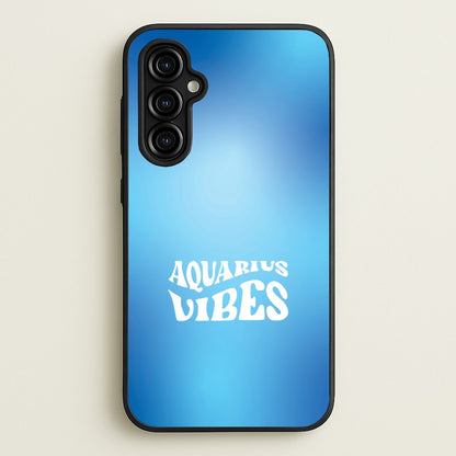Aquarius Vibes Gradient Zodiac Galaxy A54 Case