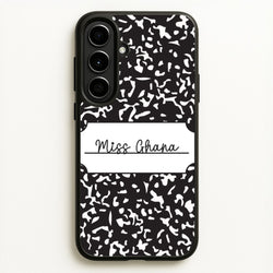 Personalised School Notebook Galaxy A56 Case
