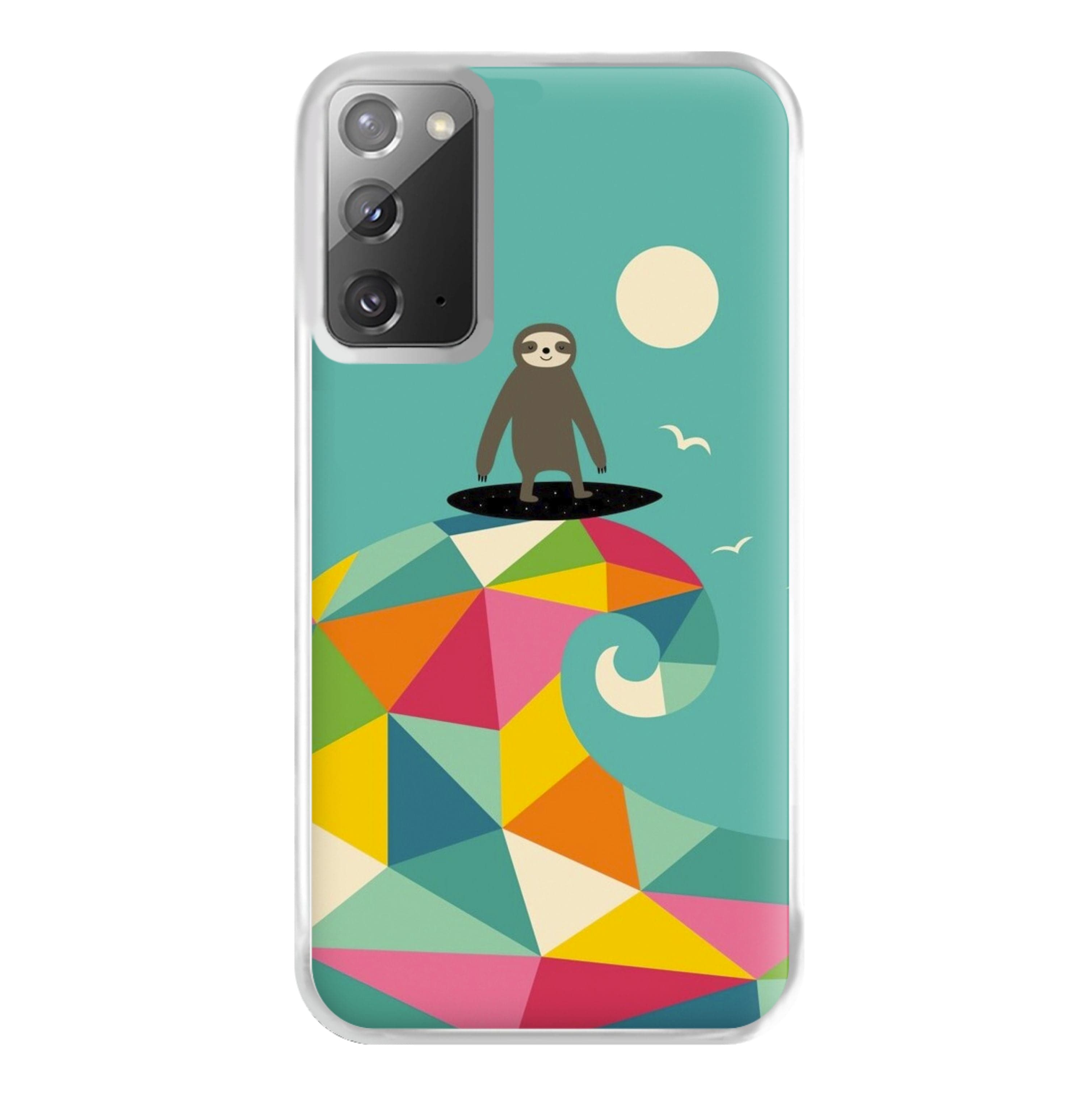 Surfing Sloth Phone Case