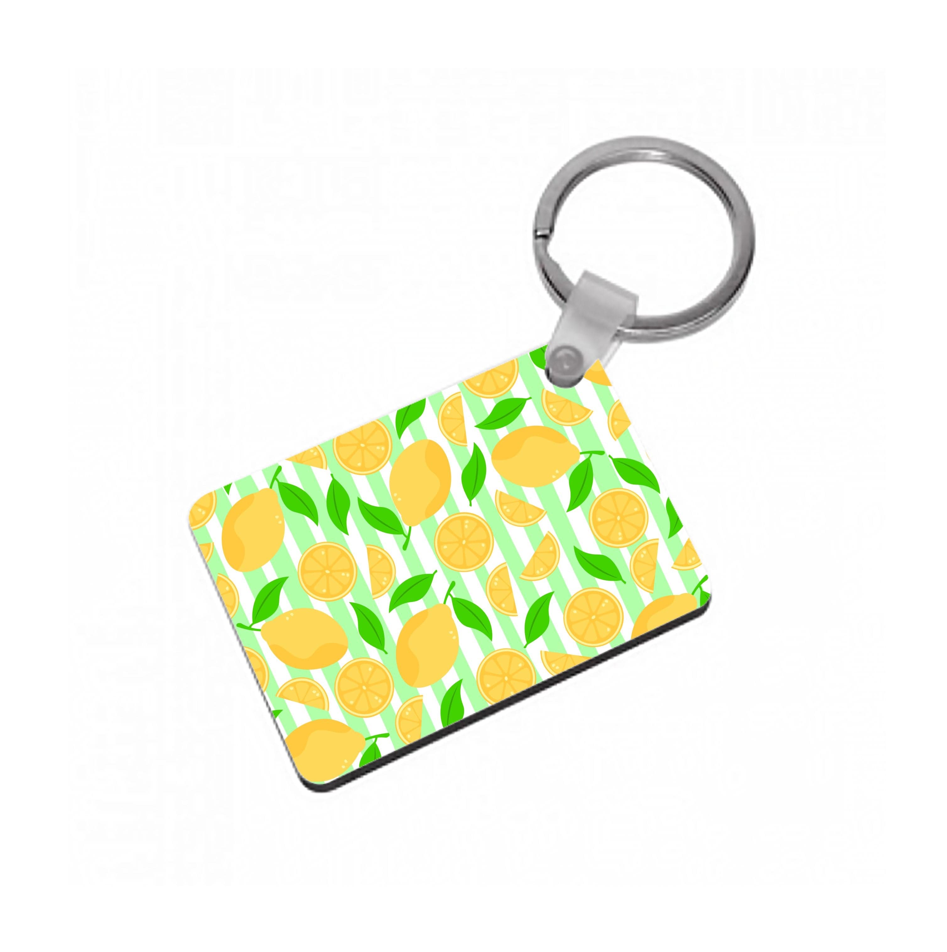 Lemons Pattern - Summer Keyring