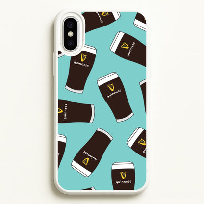 Stout Pint Pattern iPhone XS Max Case