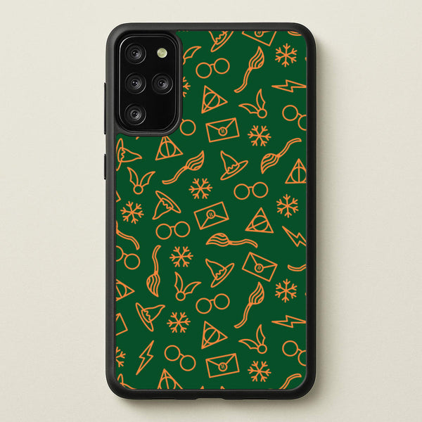 Christmas Wizard Icons Pattern Galaxy S20 Plus Case