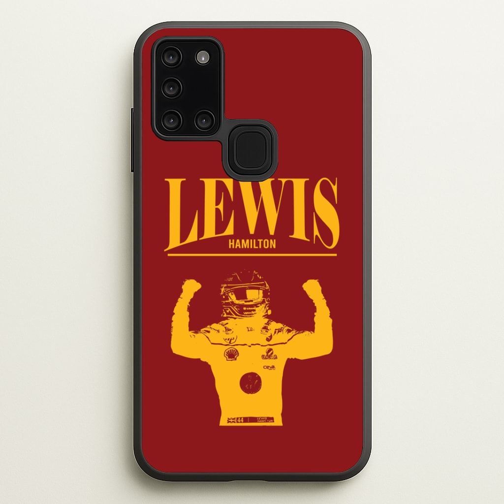 Lewis Red And Gold Galaxy A21s Case