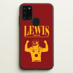 Lewis Red And Gold Galaxy A21s Case