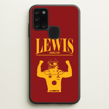 Lewis Red And Gold Galaxy A21s Case
