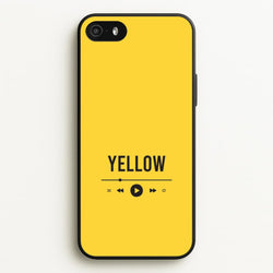 Yellow Music Player iPhone 5 / 5s / SE 2016 Case