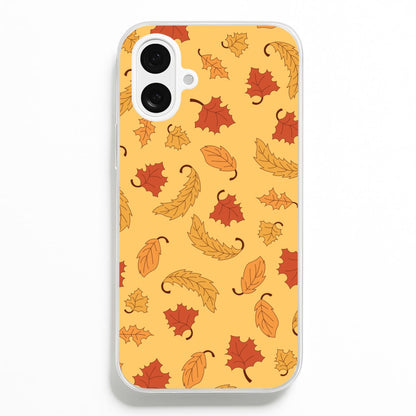 Leaves Assortment Pattern iPhone 16 Plus Case