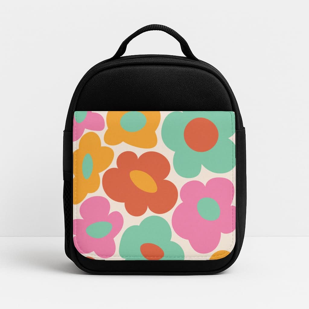 Abstract Trippy Retro Flowers Lunchbox