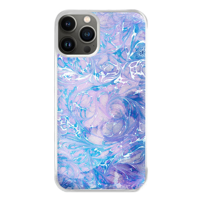 Sea Blue Swirly Marble Phone Case