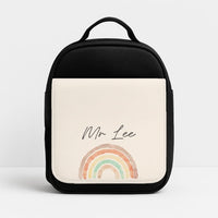 Beige Personalised Teacher Rainbow  Lunchbox