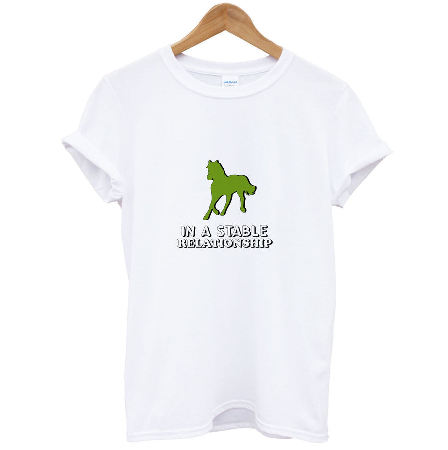 In A Stable Relationship - Horses T-Shirt