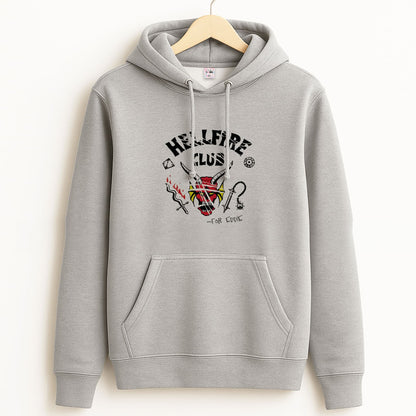 Torn Hellfire Club Unisex Grey Hoodie