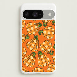 Tartan Pumpkins Pattern Google Pixel 10 / 10 Pro Case