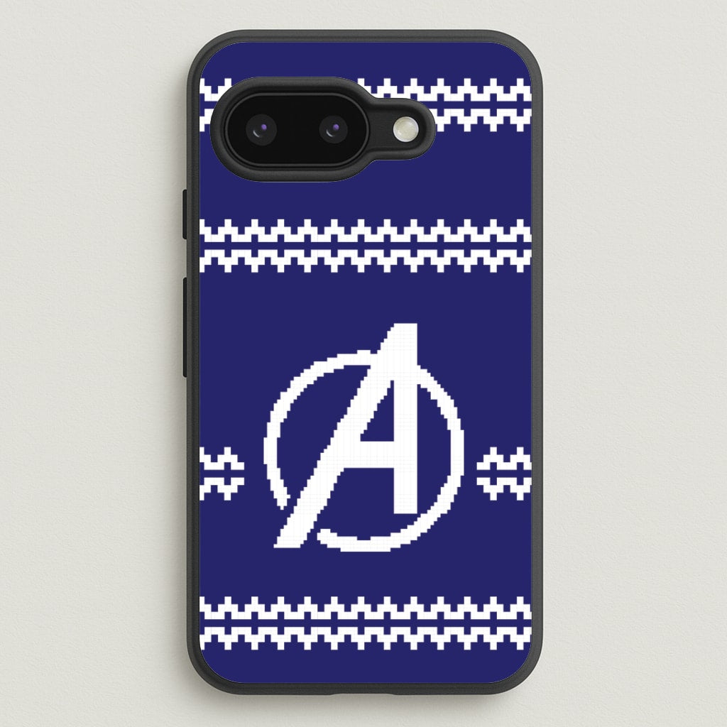 Superhero Team Blue Christmas Jumper  Google Pixel 9a Case