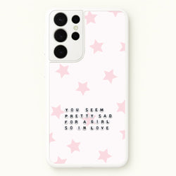 Pretty Sad Letter Beads Galaxy S21 Ultra Case