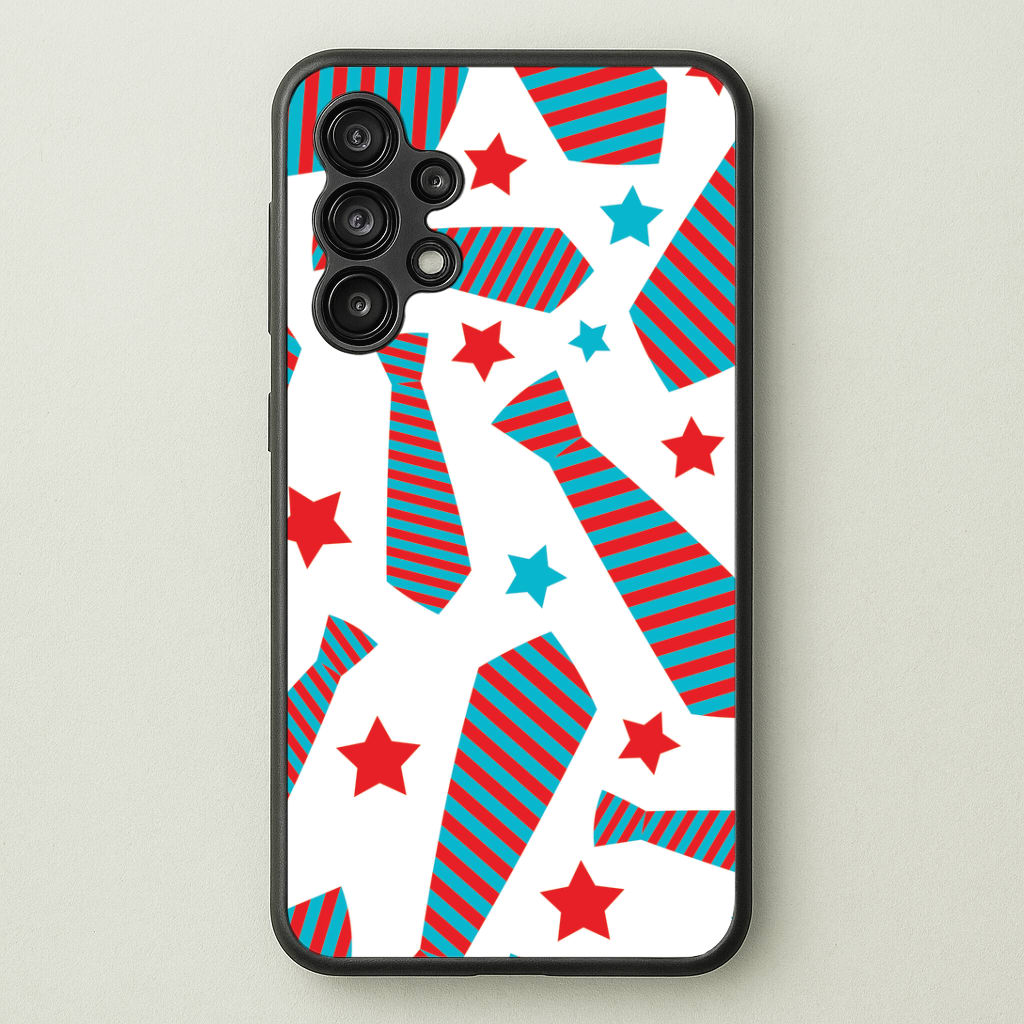 Tie And Stars Pattern Galaxy A13 Case