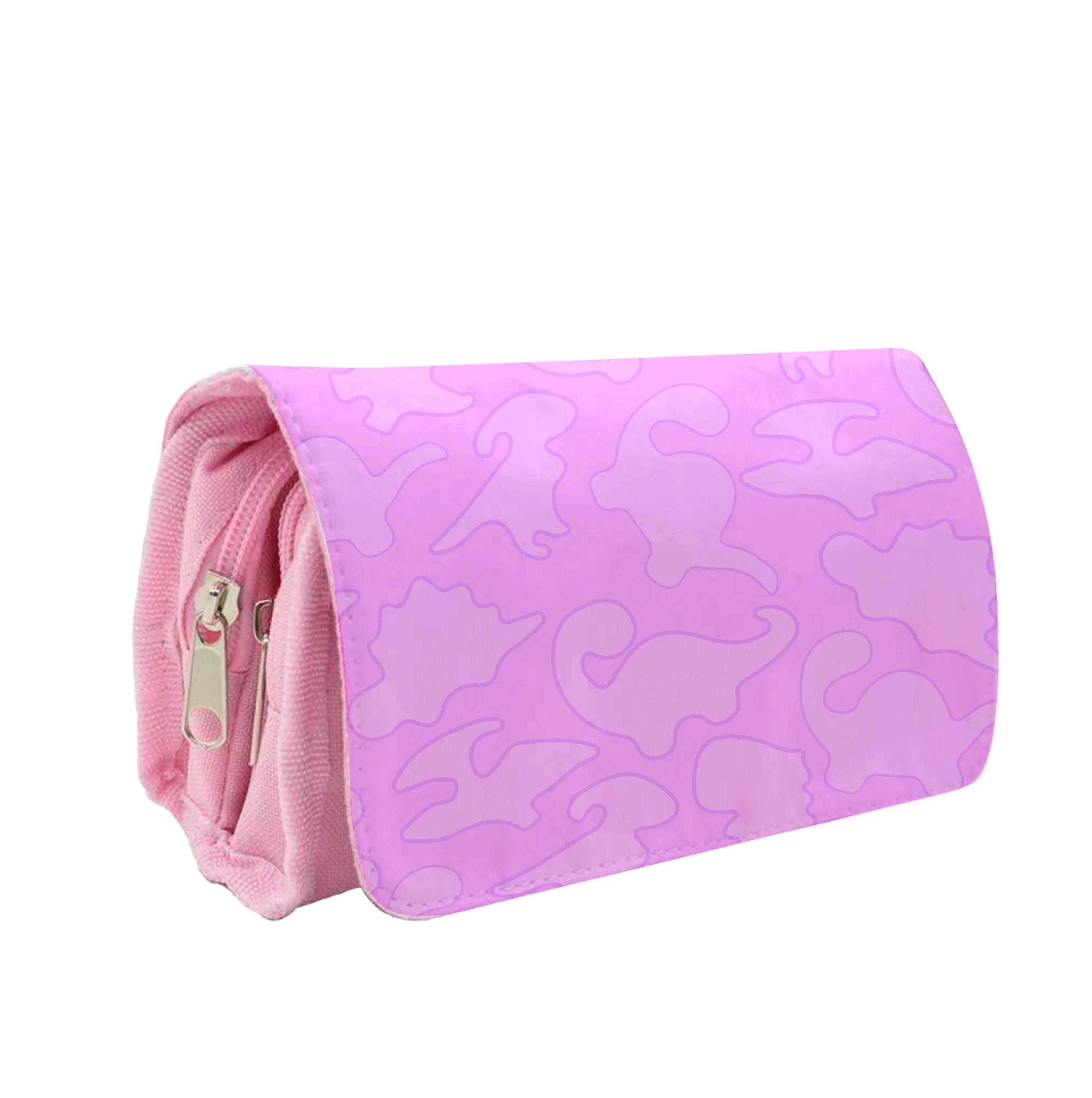 Pink Pattern - Dinosaurs Pencil Case