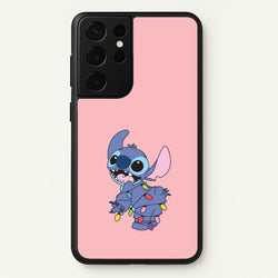 Cute Blue Alien Fairylights Galaxy S21 Ultra Case