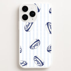 Dad Rugby Ball Pattern iPhone 16 Pro Max Case