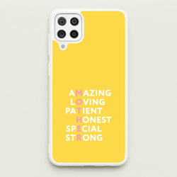 Mother Anagram Galaxy A12 Case