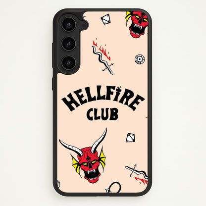 Hellfire Club Icons Collage Peach Galaxy S23 Plus Case
