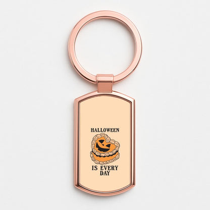 Halloween Is Every Day Rose Gold Keyring