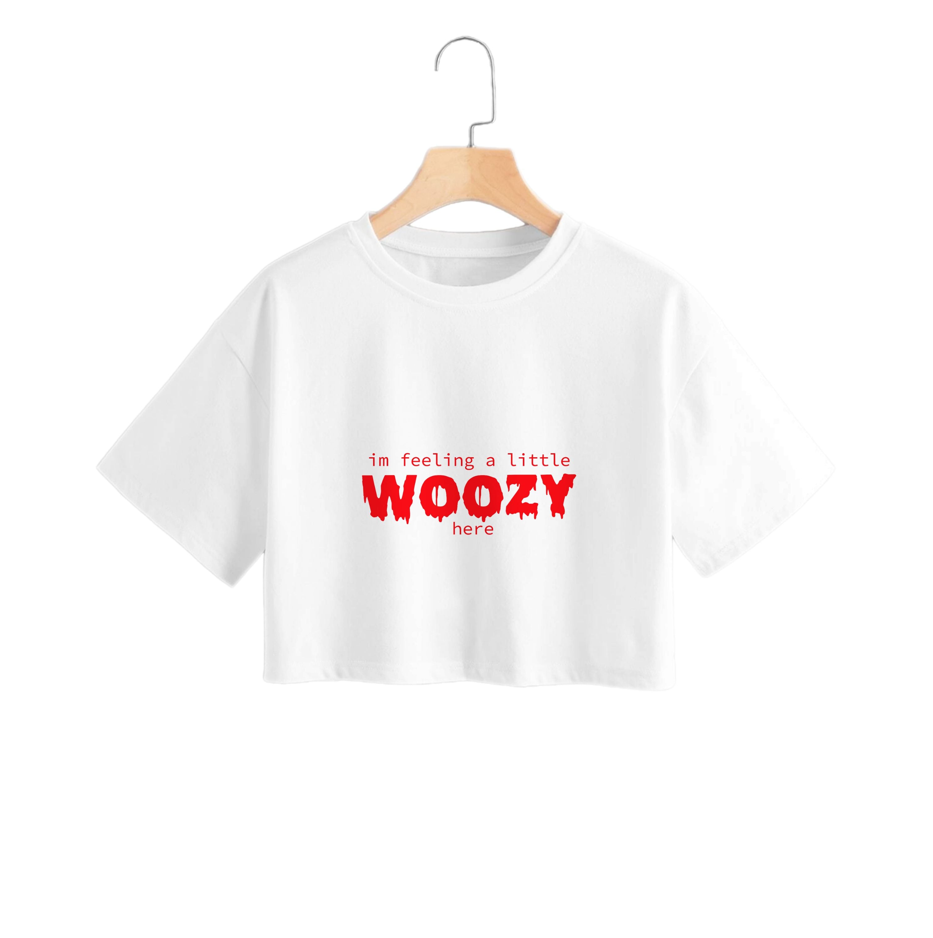 Im Feeling A Little Woozy Here - Halloween Crop Top