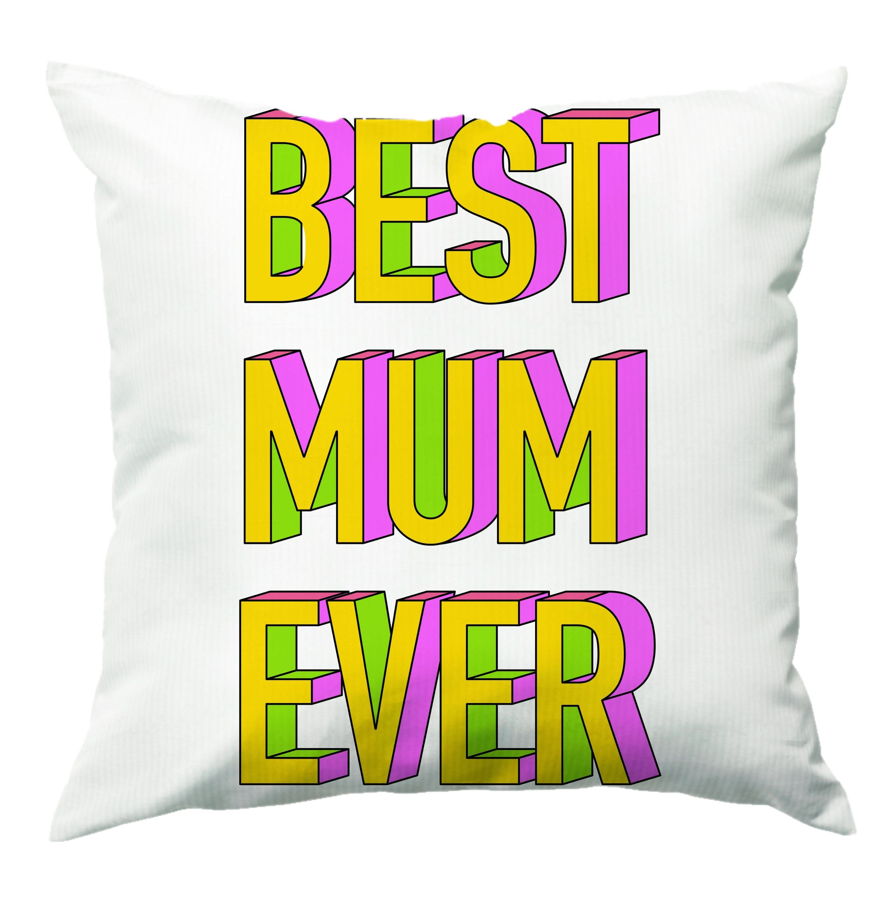 Geometric Best Mum Ever Cushion